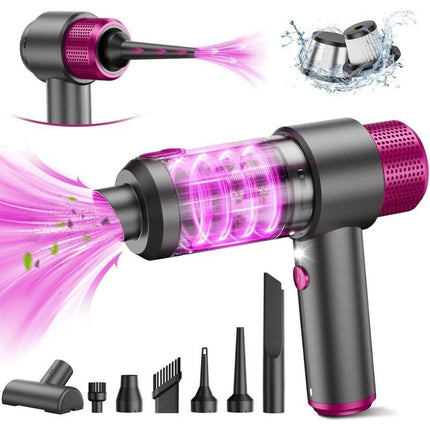 4-In-1 Powerful Cordless Car Vacuum Cleaner, 15Kpa Mini Cordless Handheld Vacuum Cleaner, Dual Filtration System, LED.