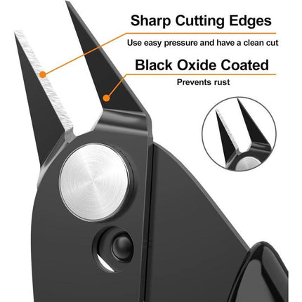 2 pcs Side Cutters Pliers For Cable Jewelry Crafts.