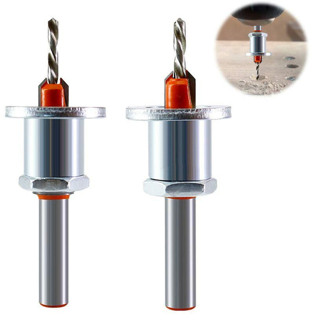 2 pcs Wood Drill Bits, Hss Drill Bit Set, 8Mm Steel Countersink Drill Bits, Countersink Drill Bit Set For Woodworking,.