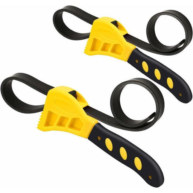 Clé À Sangle Réglable Pour Filtre, 2 Clés 6/8" À Sangle De Filtre Multifonctional Poignée Outil De Retrait Pour.