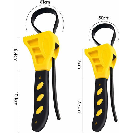Clé À Sangle Réglable Pour Filtre, 2 Clés 6/8" À Sangle De Filtre Multifonctional Poignée Outil De Retrait Pour.