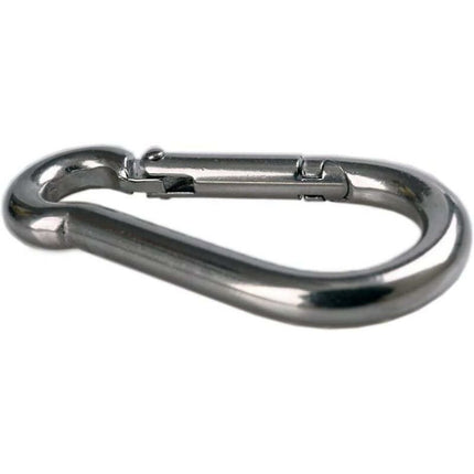 4 pcs Heavy Duty Carabiner Hooks For Sports, Locking Dogs, Hammock Swing, 304 Stainless Steel, 8Mm Thickness.