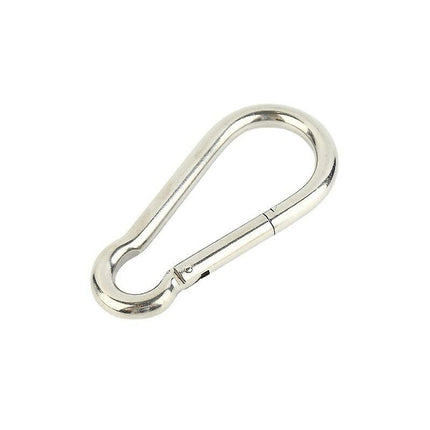 4 pcs Heavy Duty Carabiner Hooks For Sports, Locking Dogs, Hammock Swing, 304 Stainless Steel, 8Mm Thickness.