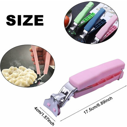 3 pcs Non-Slip Kitchen Bowl Clip Anti-Hot Tongs Stainless Steel Bowl Clip Silicone Anti-Hot Tongs Hot Dishes Lifting.
