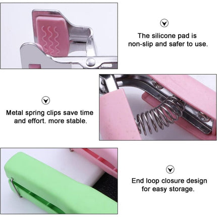 3 pcs Non-Slip Kitchen Bowl Clip Anti-Hot Tongs Stainless Steel Bowl Clip Silicone Anti-Hot Tongs Hot Dishes Lifting.