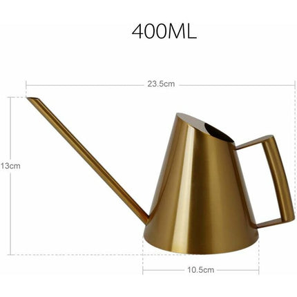 Stainless Steel Watering Can With Long Narrow Nozzle, Garden Plants Flower Tool, Ideal For Home, Garden, Balcony,.