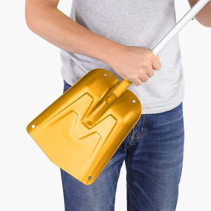 Snow Shovel, Comfortable Handle, Telescopic Snow Shovel Extension, Delicate Texture For Outdoor(Gold).