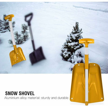 Snow Shovel, Comfortable Handle, Telescopic Snow Shovel Extension, Delicate Texture For Outdoor(Gold).