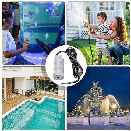 Submersible Pump, Dc 12V High Flow Water Pump, Submersible Pump, Fresh Water Pump, Boat Pump For Rv, Pond, Aquarium,.