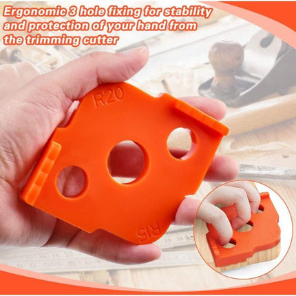 4 pcs Alloy Radius ROuter Jig, R5 - R40 Woodworking ROuter Jig On Table, Corner Radius ROuting Accessories For.