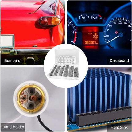 1800 pcs Tungsten Steel Hot Staples, 0.8Mm/0.6Mm Welding ROds Hot Staple Repair Welding Nail, For Car Bumper Plastic.