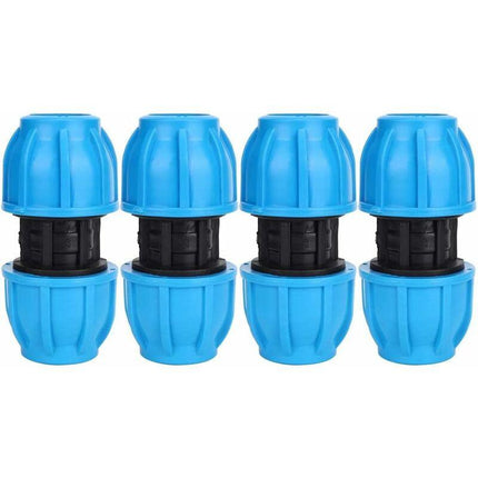 4 pcs 25Mm To 25Mm Pe Plastic Straight Water Pipe Fittings Pvc Pe Ppr Pipe Connector Accessories.