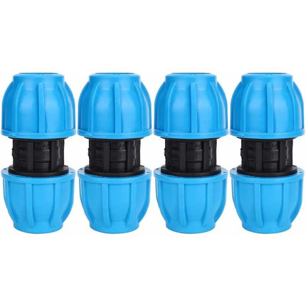 4 pcs 25Mm To 25Mm Pe Plastic Straight Water Pipe Fittings Pvc Pe Ppr Pipe Connector Accessories.