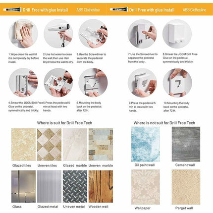 Retractable Clothes Drying Rack Indoor Outdoor Wall Mounted Clothes Dryer Retractable Hanger Lock To Prevent Sagging -.
