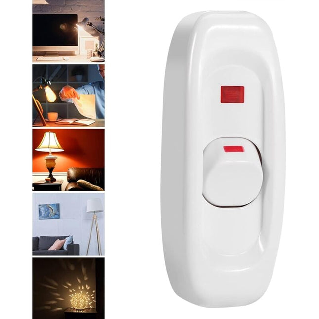 5 pcs Ac 250V 10A Compact Plastic On/Off ROcker Switch LED ROcker Switch Inline Cord Light Lamp Switch Control Solder.