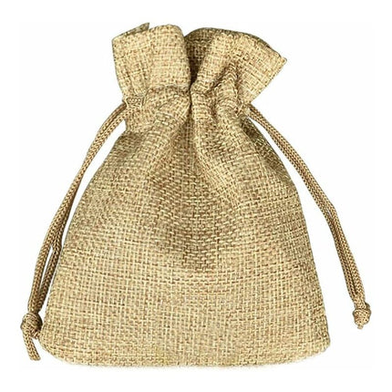 100 pcs Jute Bags 7X9Cm, Reusable Gift Bags, Burlap Pouches With Drawstring For Jewelry Gift Party Birthday Christmas.