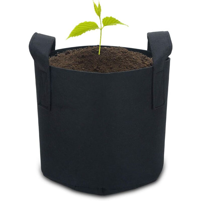 2 Pack 38 Litre - 10 Gallon Non-Woven Planting Bags - 40 X 30 Cm - With Carry Handles - For Garden, Greenhouse, Etc. -.