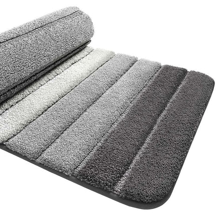 Non-Slip Bath Mat, Extra Soft Bathroom Rug, Machine Washableable, Water Absorbent, 40 X 60 Cm, Grey.