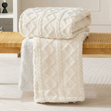 Blanket 100X150Cm Sherpa Fleece Blanket In Soft And Plush Wool With Heating Pile To Help You Sleep Better For Baby Bed.