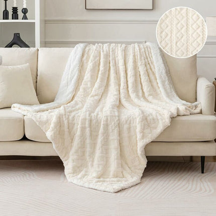 Blanket 100X150Cm Sherpa Fleece Blanket In Soft And Plush Wool With Heating Pile To Help You Sleep Better For Baby Bed.