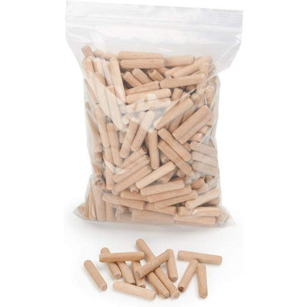 400 pcs Of Wooden Dowels 8 Mm X 50 Mm - Solid Beech Wood Dowel Ideal For Wood ROuter - Suitable For Drilling.