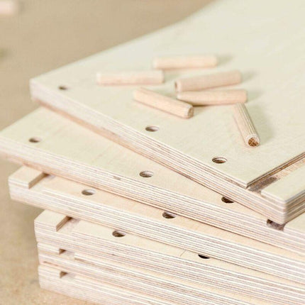 400 pcs Of Wooden Dowels 8 Mm X 50 Mm - Solid Beech Wood Dowel Ideal For Wood ROuter - Suitable For Drilling.