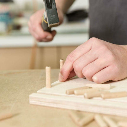400 pcs Of Wooden Dowels 8 Mm X 50 Mm - Solid Beech Wood Dowel Ideal For Wood ROuter - Suitable For Drilling.
