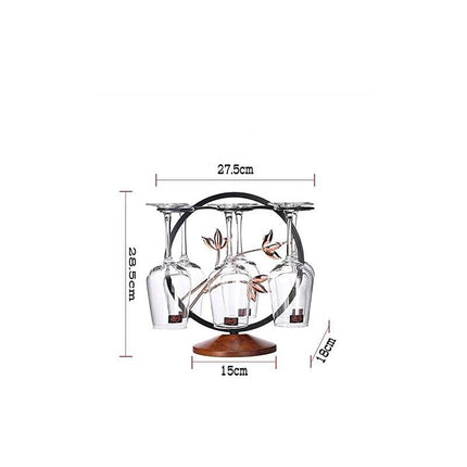 Freestanding Metal Wine Glass Drying Rack Kitchen Bar Decor Multi-Function Display Stand Tabletop Storage Holder.