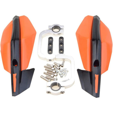 7/8" 22Mm Handguards Motocross Handlebar Hand Brush Guard Replacement For Motocross Dirt Bike Atv Off ROad Orange.