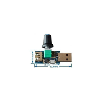 3 pcs 5W Usb Fan Speed Controller, Dc 5V Dc 4-12V To 2.5-8V Stepless Usb Fan Regulator Speed Control Knob With Switch.