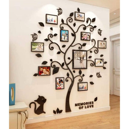 Wall Stickers Tree Photo Frame 3D Diy Mural Decals Arts Home Decoration For Bedroom, Living ROom, Nursery, Hall,.