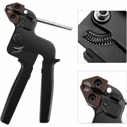Stainless Steel Cable Tie Gun, Stainless Steel Cable Tie Pliers With Cutting Function, Metal Tie Gun, Cable Tie Gun.