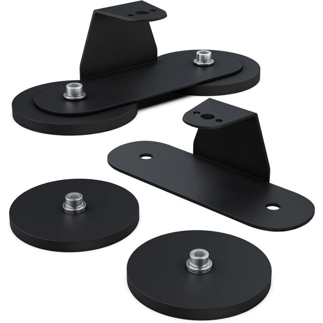 Magnetic Base LED Strip Mounting Bracket, Strong Suction Cup Holder For Straight Curved Side LED Strip Mounting, 2.