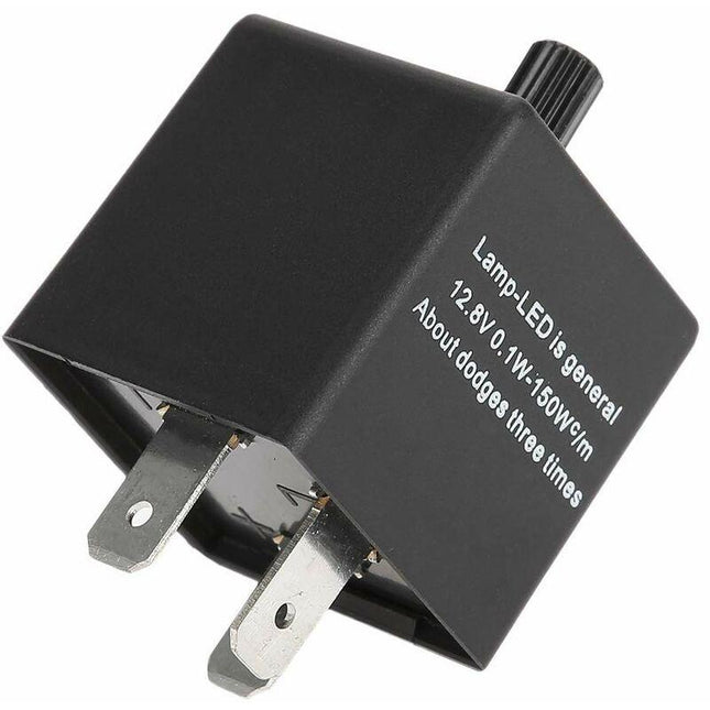 Motorcycle Flasher Relay Cf14Kt 3 Pin 12V Automotive Adjustable Flasher Relay For LED Flash Speed.