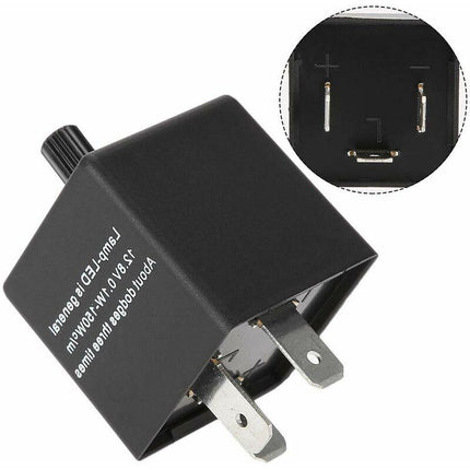 Motorcycle Flasher Relay Cf14Kt 3 Pin 12V Automotive Adjustable Flasher Relay For LED Flash Speed.