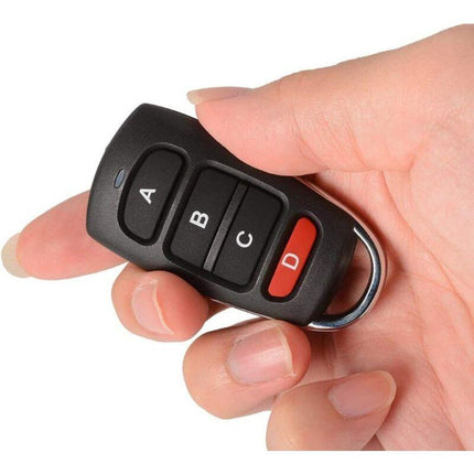 2 Pack Universal Garage Door Cloning Key Fob Remote Control 433Mhz 4 Button Cloner For Garage Door Electric Door Etc.