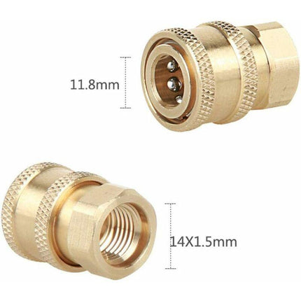 High Pressure Sprayer Nozzle Connectors, M14 Thread, 1/4 Quick Connector, Hose Connection Parts, Snow Foam Bottle.