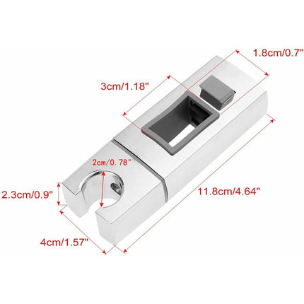 Adjustable Rectangular Shower Head Sliding Bracket Holder For Bathroom.