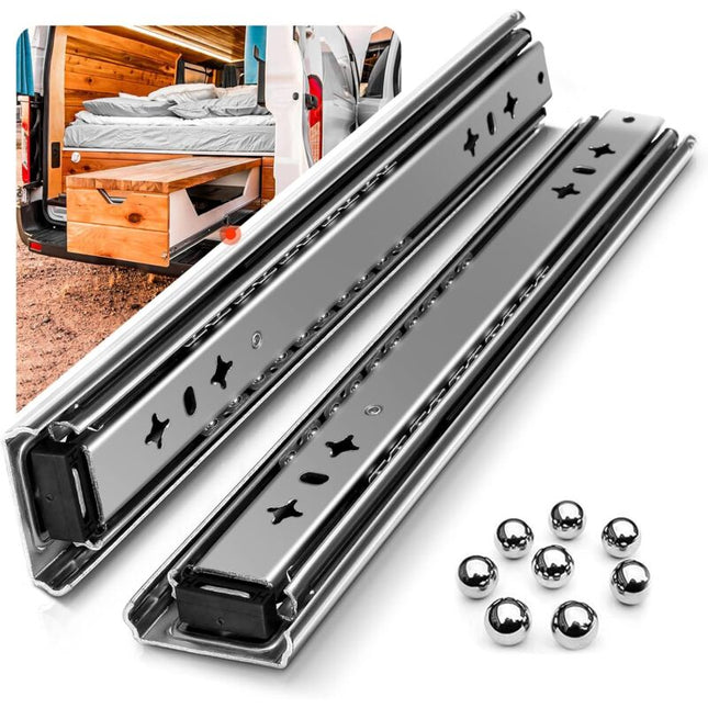 Heavy Duty Drawer Slide With DAmper Drawer Slide 120Kg Load Capacity Ball Bearing 1 Pair (30Cm).