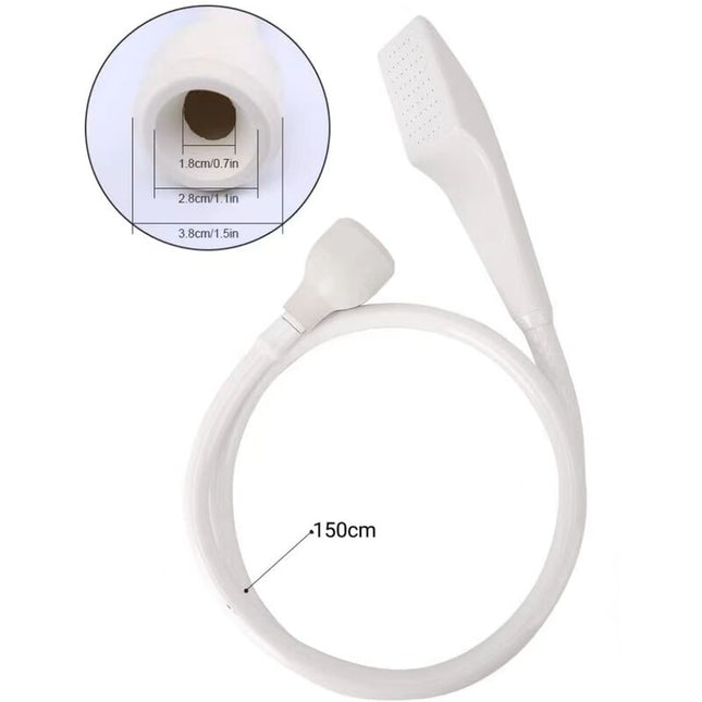 Plastic Mixer Tap Shower Head, Universal Sink Hose Shower Head Adaptable To Faucet, Home Hairdressing Shower Head, Baby.