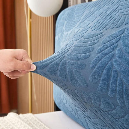 Stretch Headboard Cover For Queen And King Size Bed, Curved Dustproof Protector Slipcover For Bedroom Decor (Champagne,.