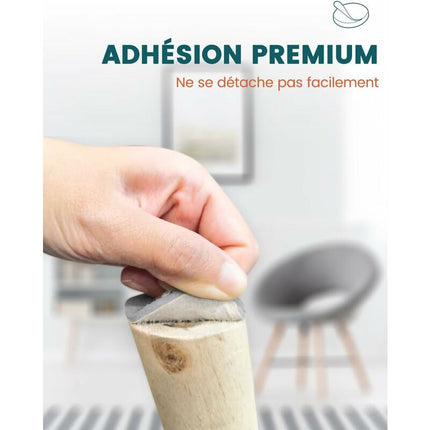 Self-Adhesive Furniture Pads, Furniture Chair Pads 3 ROlls (100 10Cm+100 5Cm+100 2Cm), Chair Pad 4Mm-Thick Felt Pad.