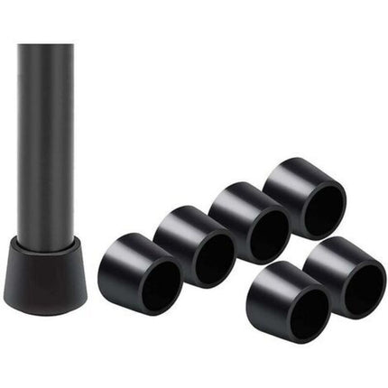 16 Pack Chair Leg Caps, Chair Leg Cap Rubber Chair Leg Protection End Caps, Inner Diameter - 7/8 Inch / 22 Mm, Black.