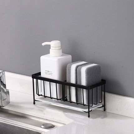 Sponge Holder Kitchen Rack Sponge Holder For Sinier Kitchen Sink Organizer Anti-Rust Monkey Spongers Scurbers Soap.