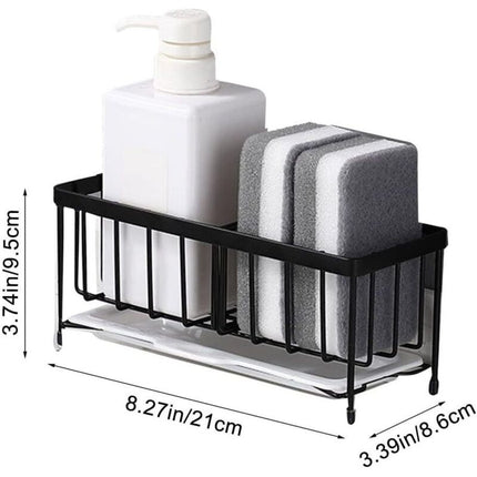 Sponge Holder Kitchen Rack Sponge Holder For Sinier Kitchen Sink Organizer Anti-Rust Monkey Spongers Scurbers Soap.