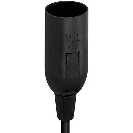 E27 Socket With Wire - Lamp Holder For Bulb With Power Cord Electrical Plug And Switch - 1.8M Cable.