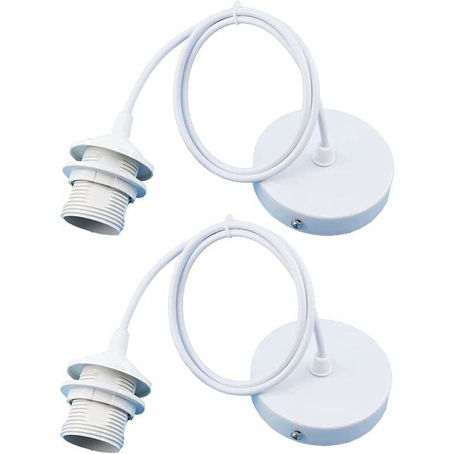 Parts E27 Lamp Socket, Pendant Light Holder Hanging Lamps Accessories With 1M Cable, E27 Lamp Holder With Cable For.