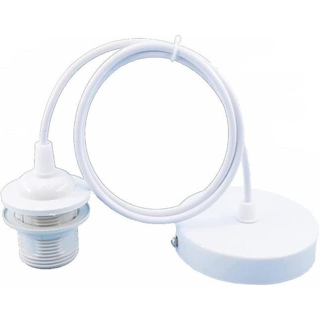 Parts E27 Lamp Socket, Pendant Light Holder Hanging Lamps Accessories With 1M Cable, E27 Lamp Holder With Cable For.