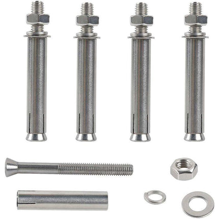 M6X100Mm Hex Expansion Bolts 304 Stainless Steel Expansion Screws Heavy Duty Concrete Anchors Fixing Screws For Wall.