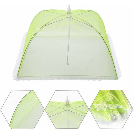 4 pcs Food Cover/Insect Proof Food Cover/Food Tent/Folding Food Cover Mesh Screen Umbrellas, Bbq And More - 4 Colors.